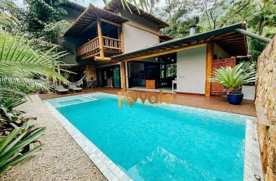 Casa em condomínio fechado com 5 quartos à venda na Praia do Félix (Praia do Lúcio), Ubatuba 