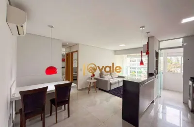 Apartamento mobiliado 1 dormitório locação 57m² icon vila ema em são josé dos campos/sp