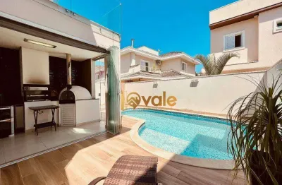 Casa com 3 suítes à venda ou locação 249 m² - condomínio crystal park - jacareí/sp