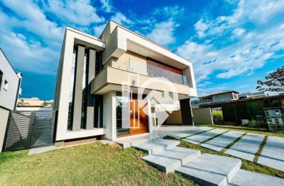Casa com piscina em frente praça, 374m2, 5 suítes à venda condomínio alphaville - sjcampos/sp