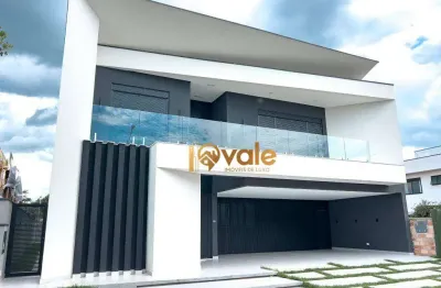 Casa em condomínio moderna com 4 suítes à venda, 400 m² jardim do golfe 3 - sjcampos/sp