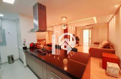 Apartamento com 3 dormitórios à venda, 83 m² - rio abaixo - jacareí/sp