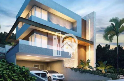 Casa alto padrão com 4 suítes e escritório à venda, 414 m² condomínio alphaville são josé dos campos/sp