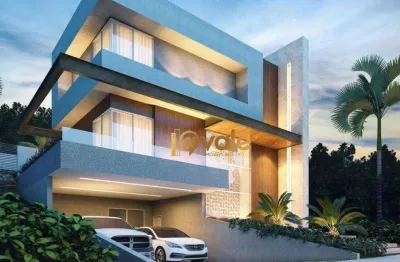 Casa alto padrão com 4 suítes e escritório à venda, 414 m² condomínio alphaville são josé dos campos/sp