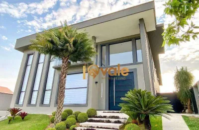 Casa de luxo em condomínio com projeto contemporâneo à venda no bairro urbanova, reserva do paratehy - são josé dos campos/sp.