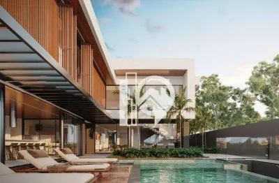 Casa de alto luxo em construção com projeto contemporâneo à venda,  condomínio reserva do paratehy - sjcampos/sp