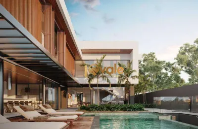 Casa de alto luxo em construção com projeto contemporâneo à venda,  condomínio reserva do paratehy - sjcampos/sp