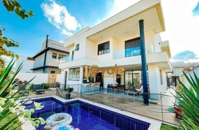 Casa moderna de alto padrão com 4 suítes à venda, 392 m² jardim do golfe 3 - são josé dos campos/sp