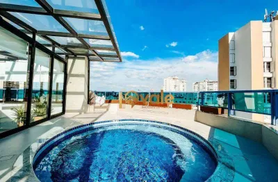 Cobertura / locação - 4 dormitórios (suítes), 346 m² - vila adyana - sjcampos/sp