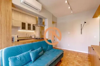 Apartamento reformado 1 quarto (1 suíte) no itaim bibi