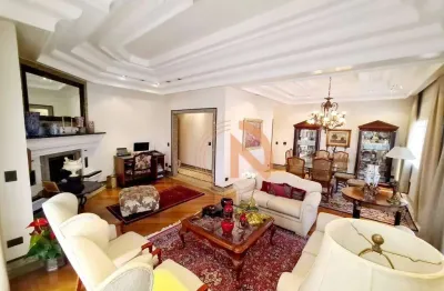 Apartamento tipo cobertura, em moema pássaros, com 472m², 3 suítes, 5 salas, 7 vagas e piscina privativa
