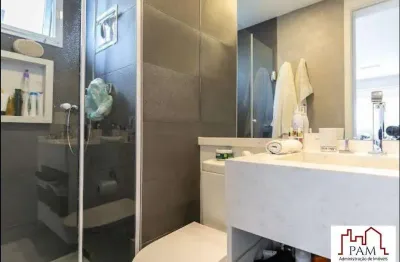 Apartamento para venda em são paulo, jardim caboré, 1 dormitório, 1 suíte, 2 banheiros, 2 vagas