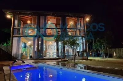 Casa em condomínio fechado com 2 quartos para alugar no centro, porto seguro , 155 m2 por r$ 2.500