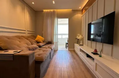 Apartamento mobiliado e decorado à venda na guilhermina, praia grande, 2 quartos, 1 suíte, 2 banheiros, 1 vaga, imperdível!