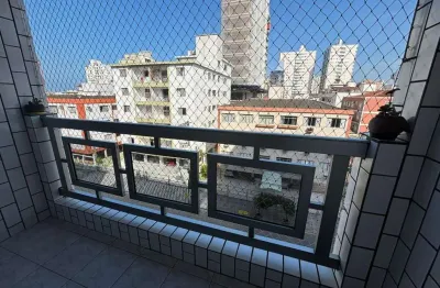Apartamento à venda em praia grande-sp  canto do forte  2 dormitórios, 1 suíte, 1 sala, 2 banheiros, 1 vaga de garagem  80m² de área.