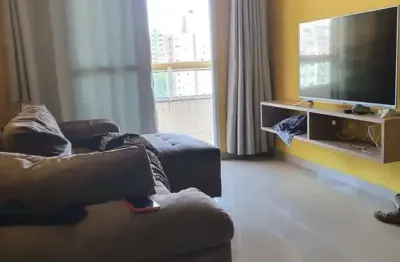 Apartamento à venda em praia grande-sp, tupi: 2 quartos, 1 suíte, 2 salas, 1 banheiro, 1 vaga de garagem, 78m².