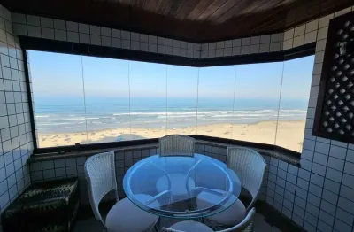 Apartamento vista para o mar à venda em praia grande-sp, bairro mirim, 3 quartos, 1 suíte, 1 sala, 1 banheiro, 1 vaga, 80m². imperdível!
