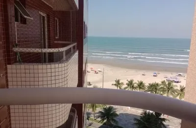 Apartamento todo mobiliado para locação com vista mar à venda no maracanã, praia grande-sp