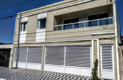 Aluguel de casa de condomínio em tupi, praia grande-sp: 2 quartos, 1 sala, 1 banheiro e 1 vaga de garagem!