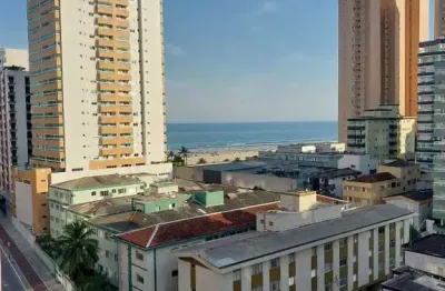 Apartamento à venda com vista mar no boqueirão, praia grande-sp, 1 quarto, 1 sala, 55m².