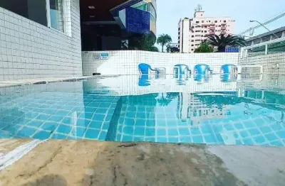 Amplo apartamento para locação de 2 dormitórios no bairro guilhermina em praia grande