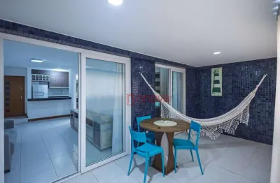 Aluga apartamento com 1 quarto, mobiliado, varanda, armários, ótima localização, vista mar, 60 m² por r$ 2.200/mês - armação - salvador/ba
