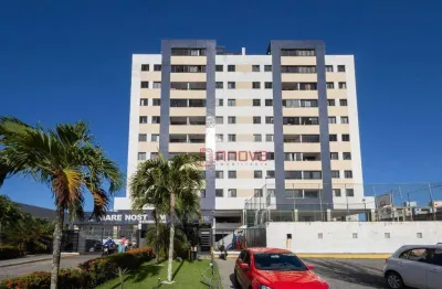 Aluga ótimo apartamento com 2 quartos sendo um suíte, decorado, varanda, armários, 50 m² por R$ 1.900/mês - Centro - Lauro de Freitas/BA