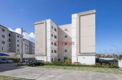 Aluga apartamento com 2 quartos, térreo com varanda tipo garden, cozinha americana, 60 m² por r$ 1.300/mês - vida nova - lauro de freitas/ba