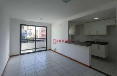 Aluga ótimo apartamento com 1 quarto, varanda, armários, andar alto e ventilado, 45 m², ótima localização por R$ 2.100/mês - Itaigara - Salvador/BA