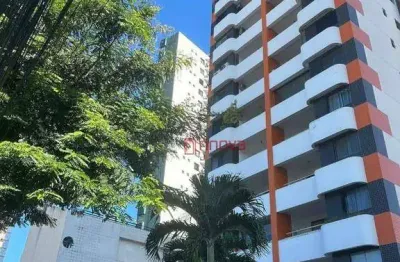 Aluga apartamento mobiliado com 1 quarto, varanda, armários, duas garagens, 43 m²  - caminho das árvores - salvador/ba