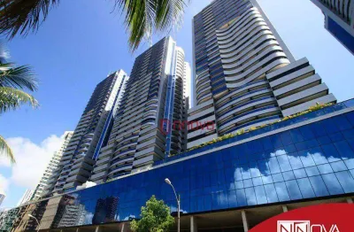 Aluga apartamento com 1 quarto sendo suíte, mobiliado, andar alto e ventilado, 52 m² por r$ 3.000/mês - caminho das árvores - salvador/ba