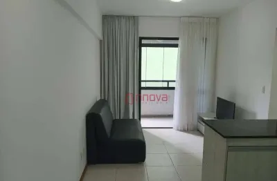 Aluga apartamento mobiliado com 1 quarto, armários, garagem, ótima localização, perto da orla, 41,59 m² por R$ 1.900/mês - Armação - Salvador/BA