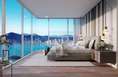 Apartamento frente mar para locação anual com 4 suítes, 184 m² por r$ 42.300/mês - barra norte em balneário camboriú/sc.