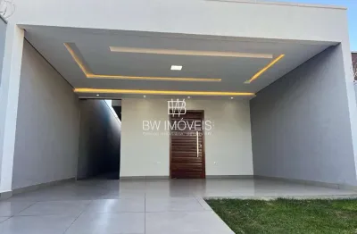 Casa, 3q 1 suíte, nova, alto padrão de acabamento, área gourmet, setor 3 marias, goiânia