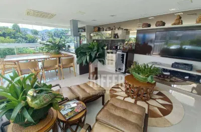 Cobertura luxuosa com 4 quartos em camboinhas – 264m², porteira fechada, vista livre e área gourmet integrada