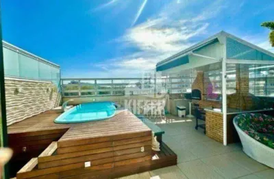 Cobertura linear no ingá  3 quartos planejados, piscina, churrasqueira, energia solar e vista livre | 3 vagas na escritura.