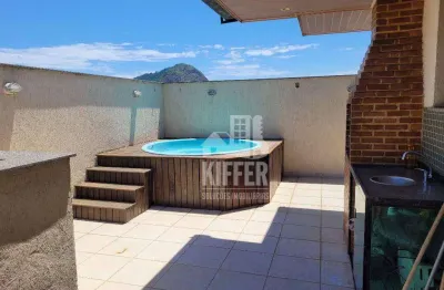 Cobertura com 2 dormitórios à venda, 115 m² por r$ 590.000,00 - badu - niterói/rj
