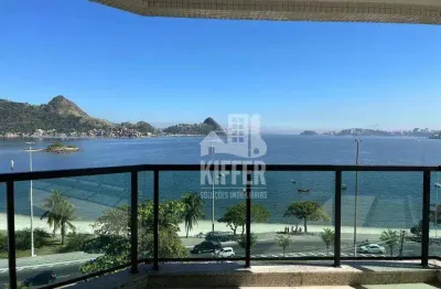Apartamento com 4 dormitórios à venda, 206 m² por r$ 2.200.000,00 - são francisco - niterói/rj