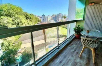 Apartamento com varanda ampla, 2 qaurtos, lazer completo, 1 vaga, 93m² por r$ 750.000,00 - santa rosa - niterói/rj