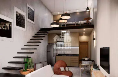 Loft com mezanino à venda, 35 m² por r$ 298.000 - são francisco - niterói/rj
