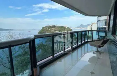 Apartamento com 4 dormitórios à venda, 236 m² por r$ 3.350.000,00 - boa viagem - niterói/rj