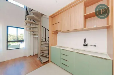 Apartamento para alugar, 38 m² por r$ 2.980,00/mês - cabral - curitiba/pr