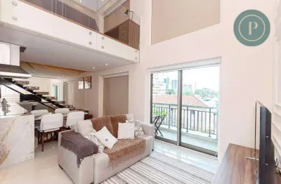 Apartamento com 1 dormitório para alugar, 84 m² por r$ 10.550,00/mês - batel - curitiba/pr