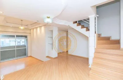 Cobertura com 4 dormitórios para alugar, 214 m² por r$5.300,00/mês - água verde - curitiba/pr