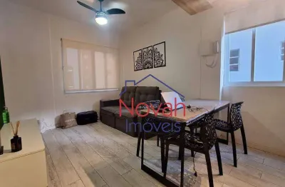Apartamento com 1 dormitório à venda, 40 m² por r$ 250.000,00 - itararé - são vicente/sp