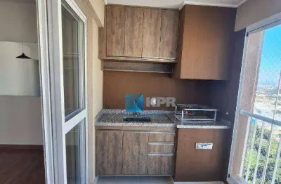 Apartamento para locação, 75 m², 2 dormitórios/1 suíte, varanda gourmet, em condomínio clube da cidade!