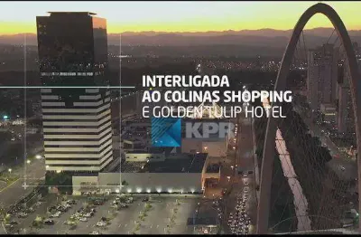 Sala para locação, 53 m², 2 banheiros, com ar condicionado e 1 vaga, no edifício green tower, no shopping colinas!