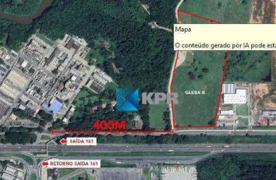 Área industrial à venda, excelente oportunidade! terreno industrial à venda com 56.576 m², localização estratégica em jacareí, próximo à dutra!