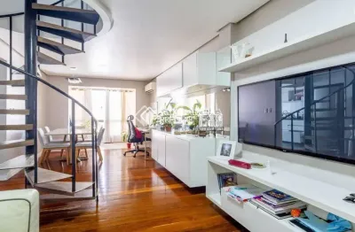 Cobertura com 2 quartos para alugar na rua demétrio ribeiro, 1012, centro histórico, porto alegre, 109 m2 por r$ 4.000
