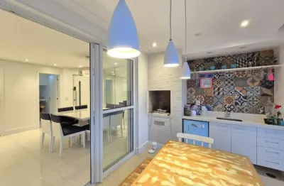 Apartamento lindo 128 metros condomínio supera 3 suítes, 3 vagas